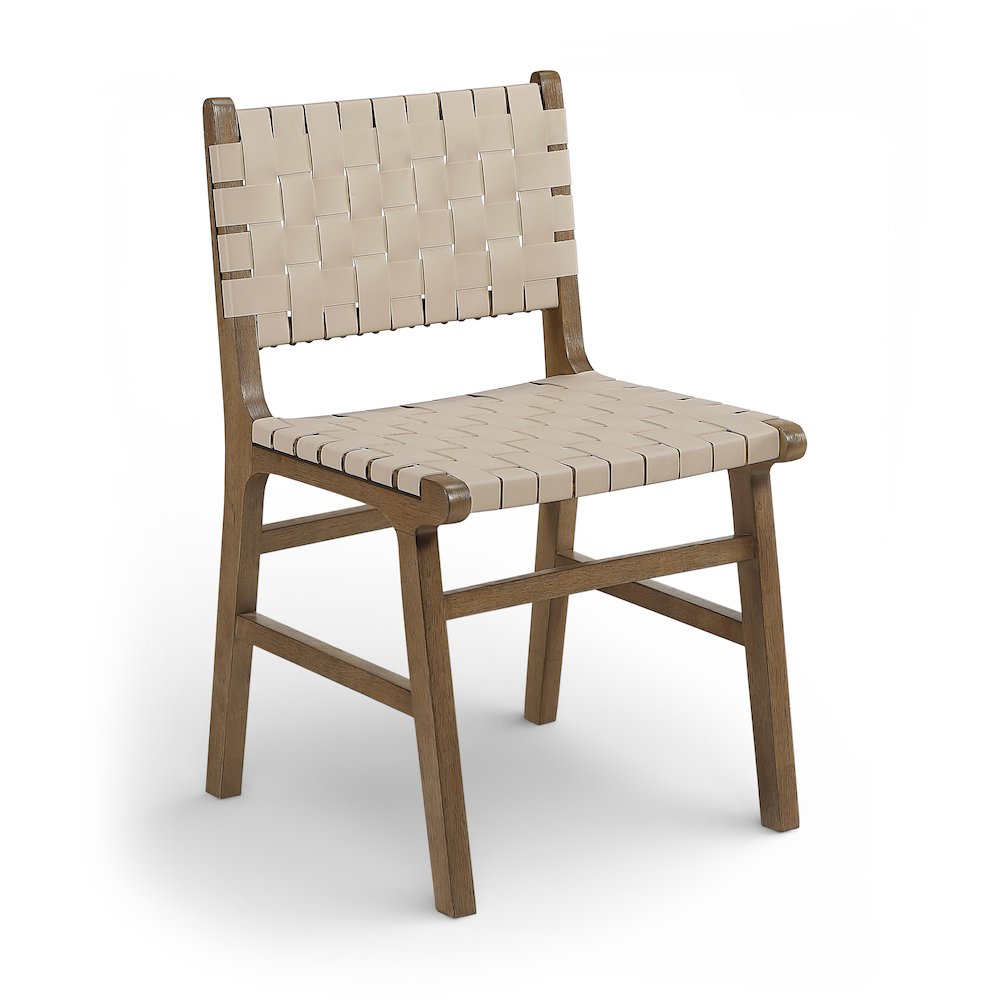 Entwine Beige Vegan Leather Upholstered Dining Chair