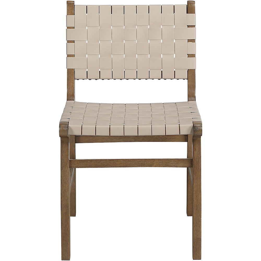 Entwine Beige Vegan Leather Upholstered Dining Chair