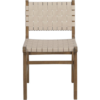 Entwine Beige Vegan Leather Upholstered Dining Chair