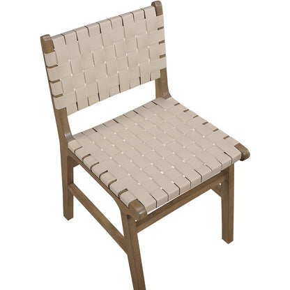 Entwine Beige Vegan Leather Upholstered Dining Chair