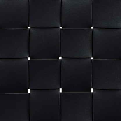 Entwine Black Vegan Leather Upholstered Counter Stool