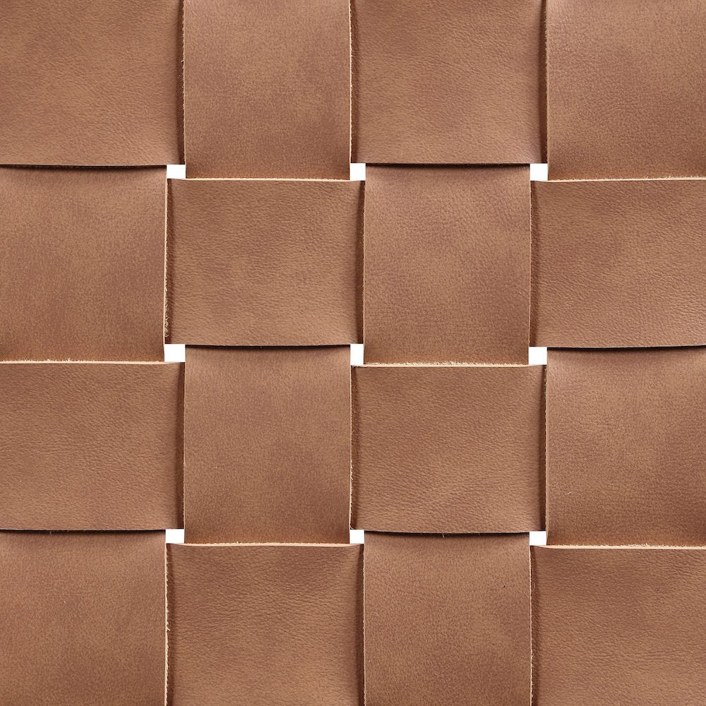 Entwine Brown Vegan Leather Upholstered Counter Stool