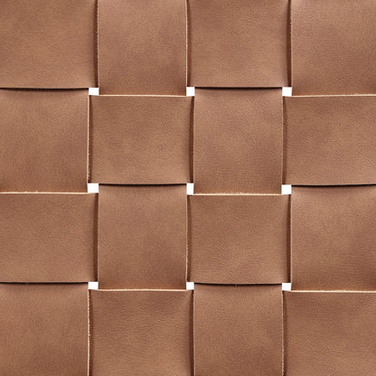 Entwine Brown Vegan Leather Upholstered Counter Stool