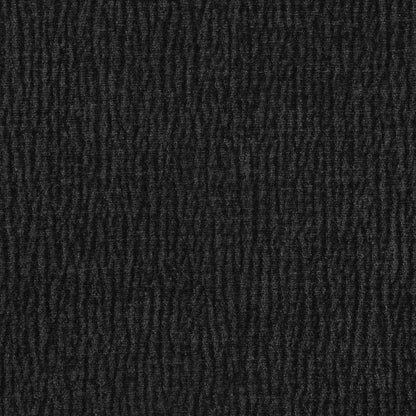 Bastille Black Chenille Fabric Upholstered Dining Arm Chair, Set of 2