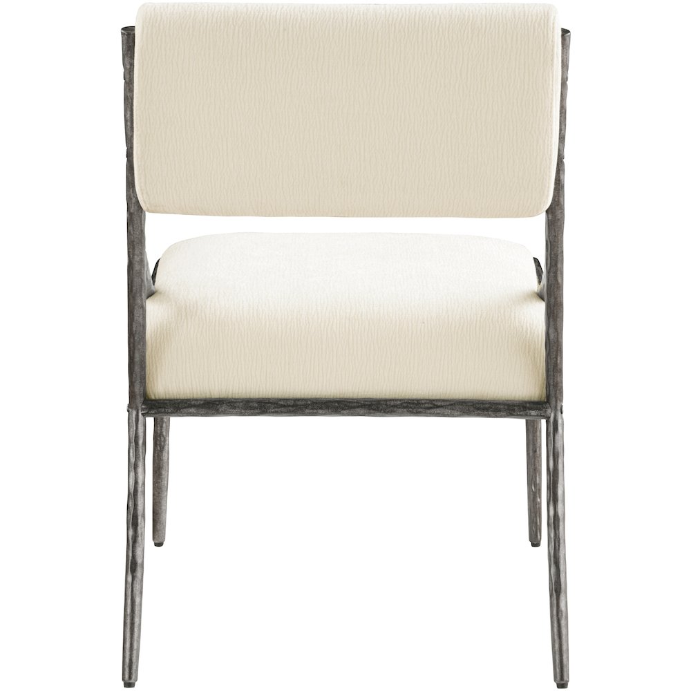 Bastille Cream Chenille Fabric Upholstered Dining Side Chair, Set of 2