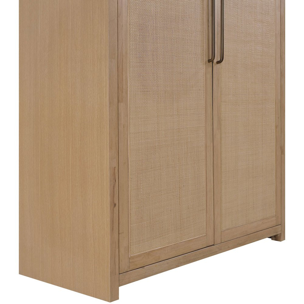Vana Natural Solid Wood Storage Cabinet