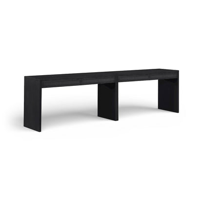 Avro Black Solid Wood And Oak Veneer 2pc. Desk