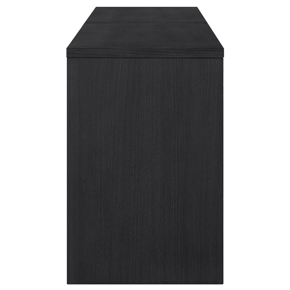 Avro Black Solid Wood And Oak Veneer 2pc. Desk
