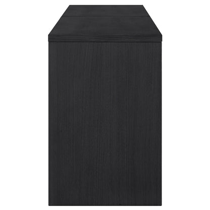 Avro Black Solid Wood And Oak Veneer 2pc. Desk