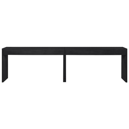 Avro Black Solid Wood And Oak Veneer 2pc. Desk