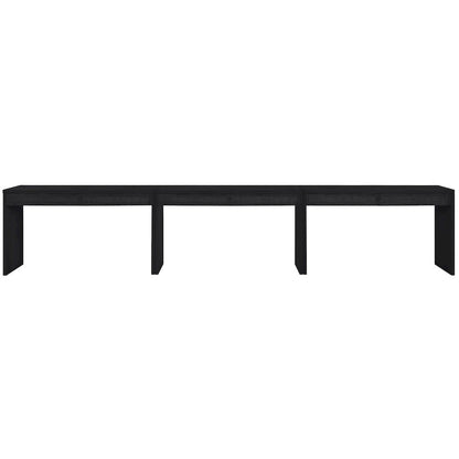 Avro Black Solid Wood And Oak Veneer 3pc. Desk