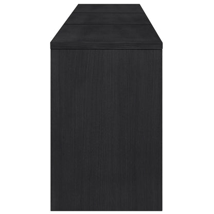 Avro Black Solid Wood And Oak Veneer 3pc. Desk