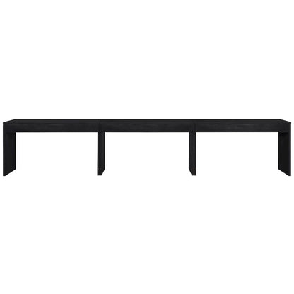 Avro Black Solid Wood And Oak Veneer 3pc. Desk