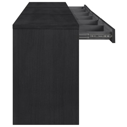 Avro Black Solid Wood And Oak Veneer 3pc. Desk
