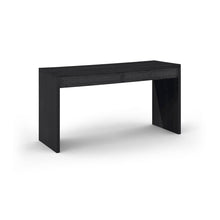 Avro Black Solid Wood And Oak Veneer Desk