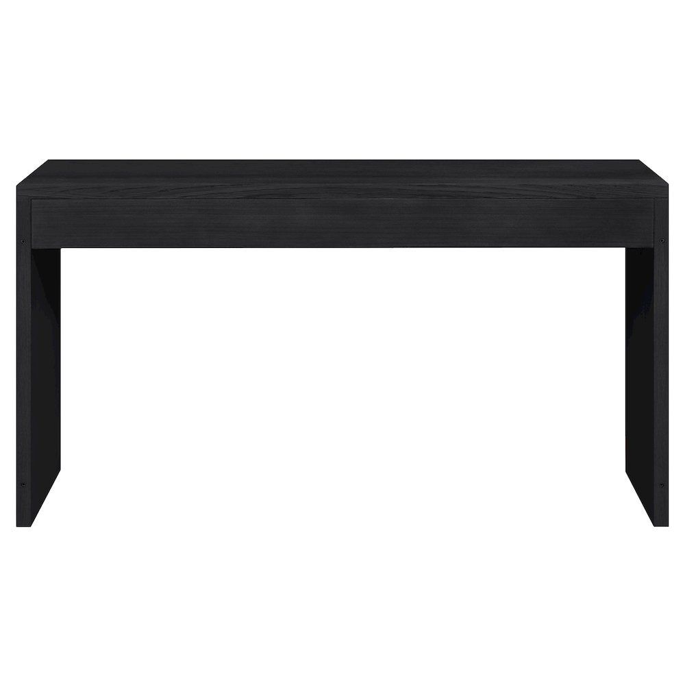 Avro Black Solid Wood And Oak Veneer Desk