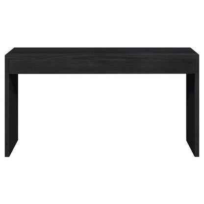 Avro Black Solid Wood And Oak Veneer Desk