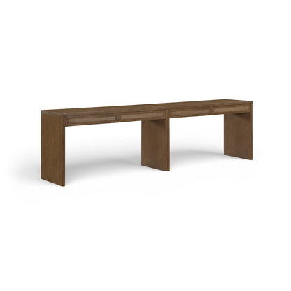 Avro Brown Solid Wood And Oak Veneer 2pc. Desk