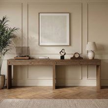 Avro Brown Solid Wood And Oak Veneer 2pc. Desk