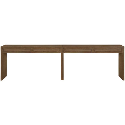 Avro Brown Solid Wood And Oak Veneer 2pc. Desk