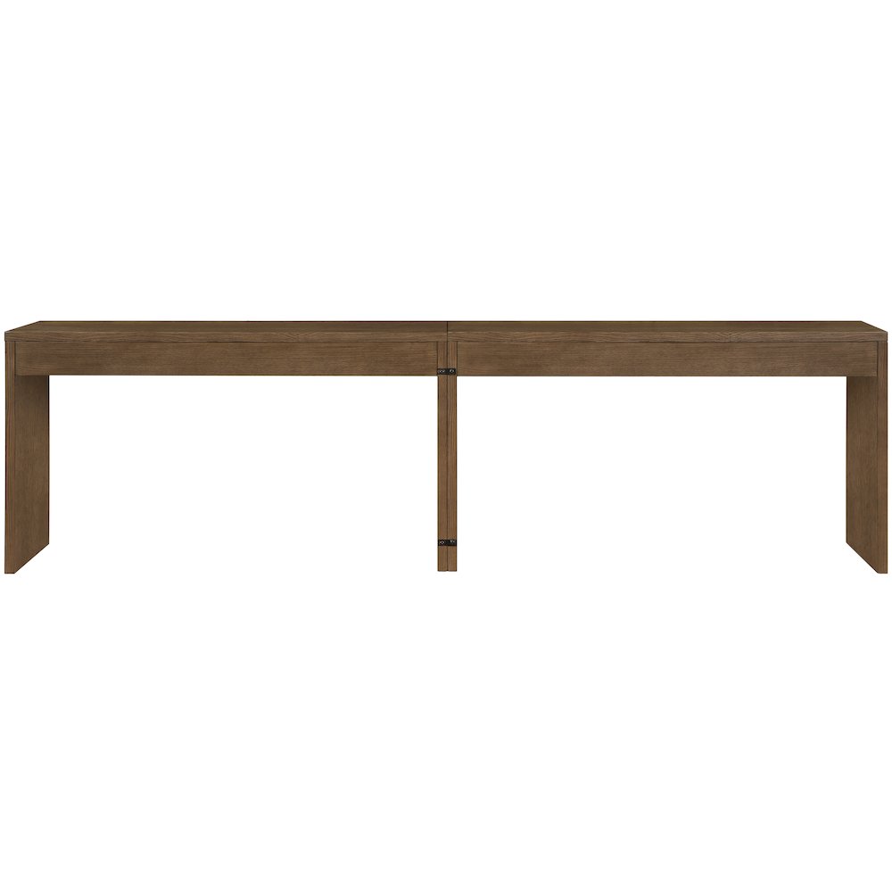 Avro Brown Solid Wood And Oak Veneer 2pc. Desk