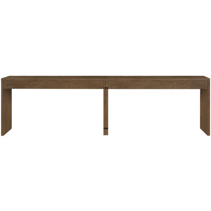Avro Brown Solid Wood And Oak Veneer 2pc. Desk