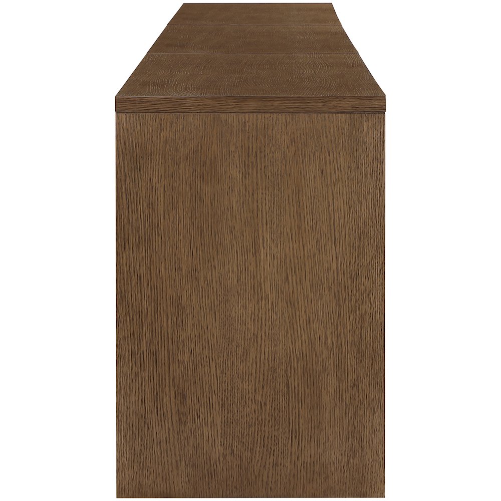 Avro Brown Solid Wood And Oak Veneer 3pc. Desk