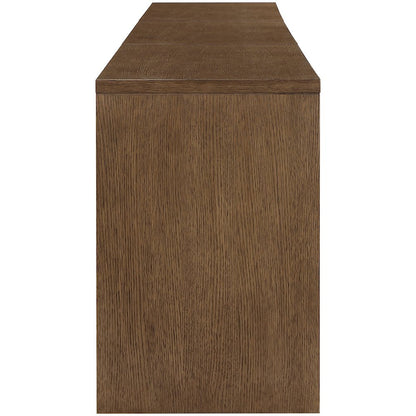 Avro Brown Solid Wood And Oak Veneer 3pc. Desk
