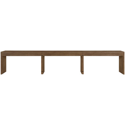 Avro Brown Solid Wood And Oak Veneer 3pc. Desk