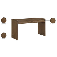 Avro Brown Solid Wood And Oak Veneer Desk