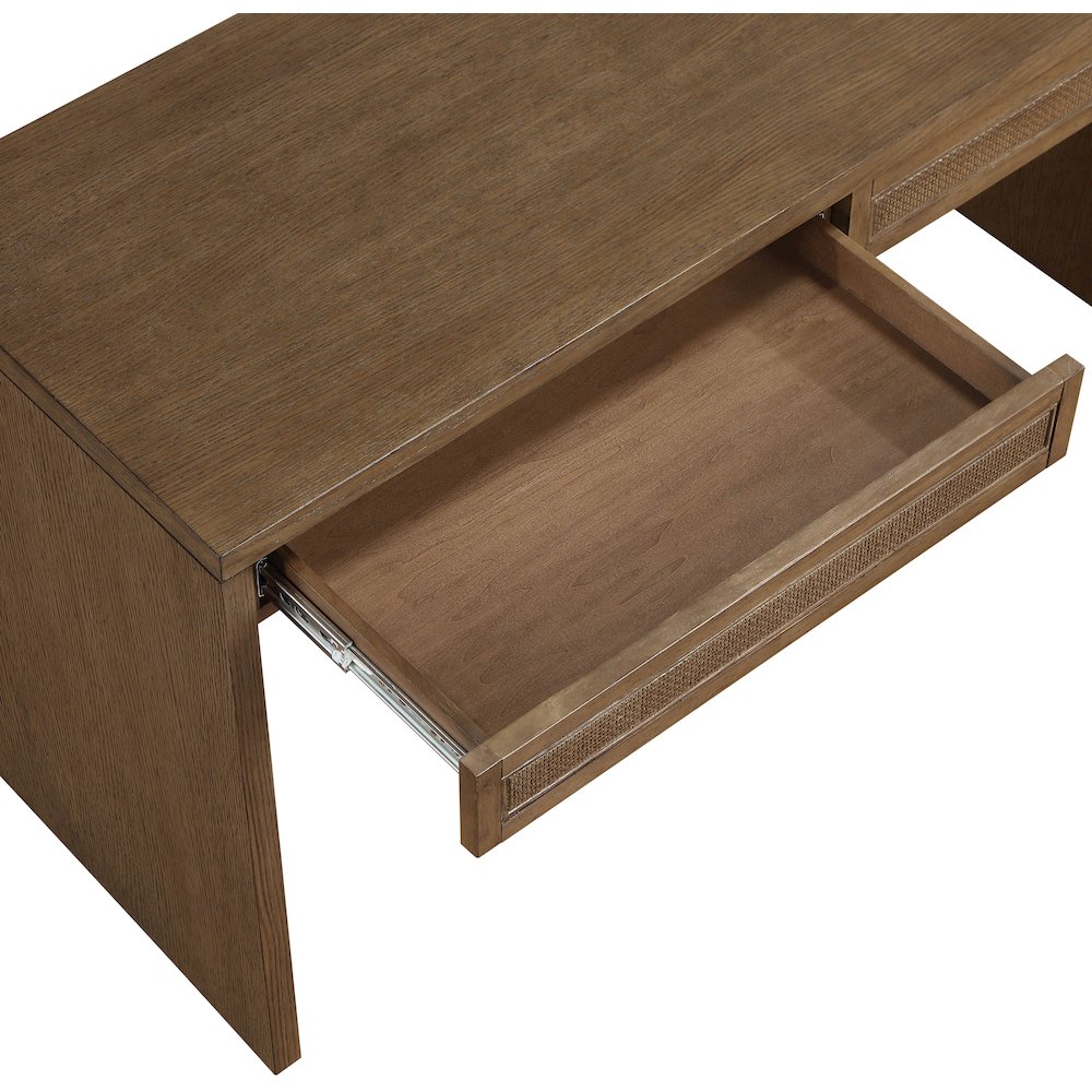 Avro Brown Solid Wood And Oak Veneer Desk