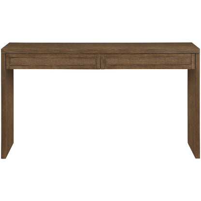 Avro Brown Solid Wood And Oak Veneer Desk