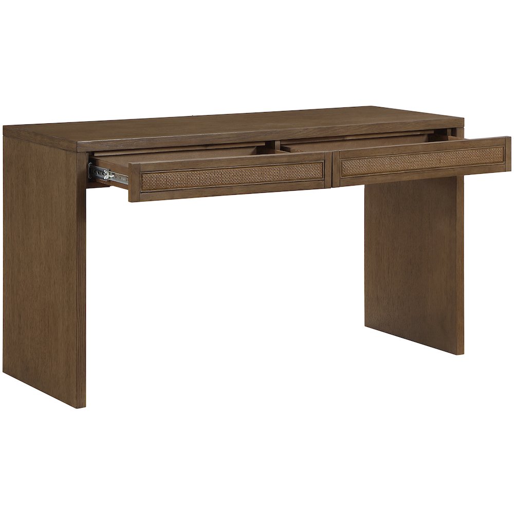 Avro Brown Solid Wood And Oak Veneer Desk