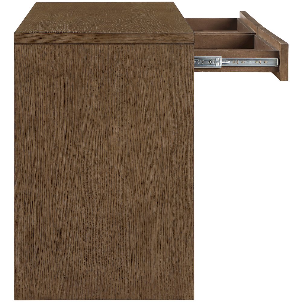 Avro Brown Solid Wood And Oak Veneer Desk