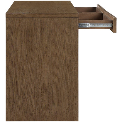 Avro Brown Solid Wood And Oak Veneer Desk