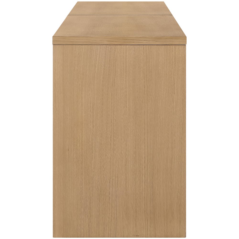 Avro Natural Solid Wood And Oak Veneer 2pc. Desk