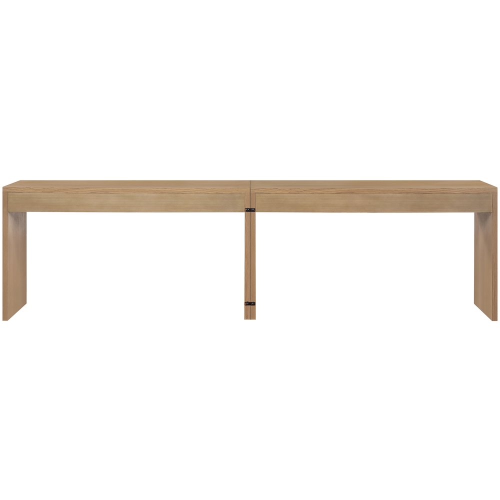 Avro Natural Solid Wood And Oak Veneer 2pc. Desk