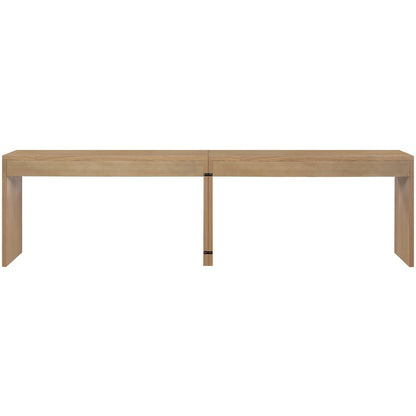 Avro Natural Solid Wood And Oak Veneer 2pc. Desk