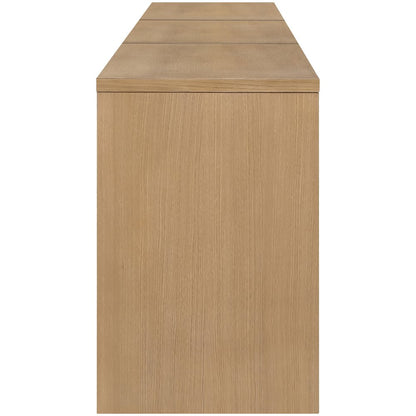 Avro Natural Solid Wood And Oak Veneer 3pc. Desk