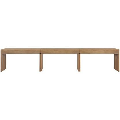 Avro Natural Solid Wood And Oak Veneer 3pc. Desk