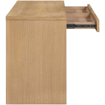 Avro Natural Solid Wood And Oak Veneer Desk