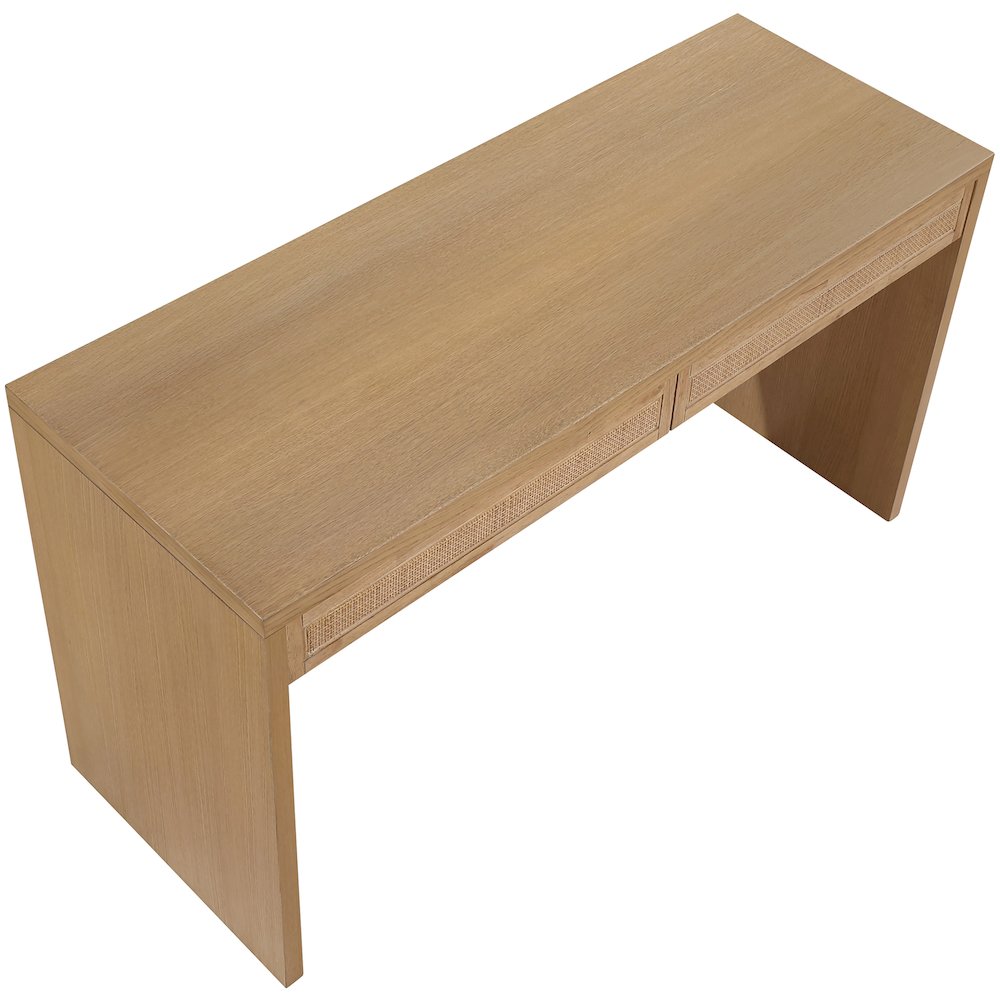 Avro Natural Solid Wood And Oak Veneer Desk