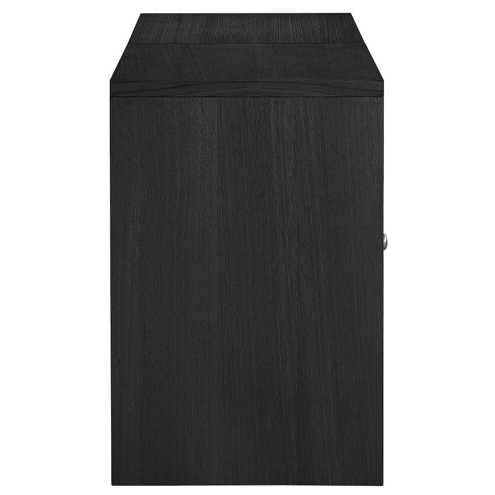 Vero Black Solid Wood And Oak Veneer 2pc. Sideboard/Buffet