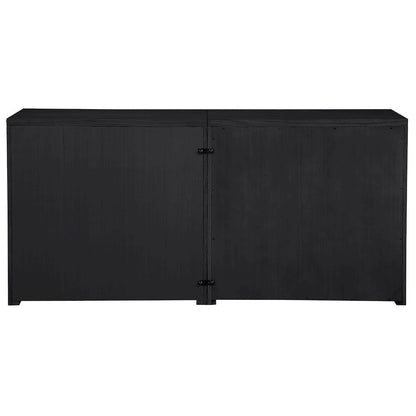 Vero Black Solid Wood And Oak Veneer 2pc. Sideboard/Buffet
