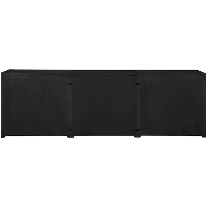 Vero Black Solid Wood And Oak Veneer 3pc. Sideboard/Buffet
