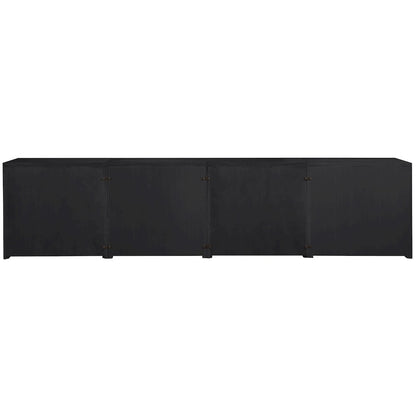 Vero Black Solid Wood And Oak Veneer 4pc. Sideboard/Buffet