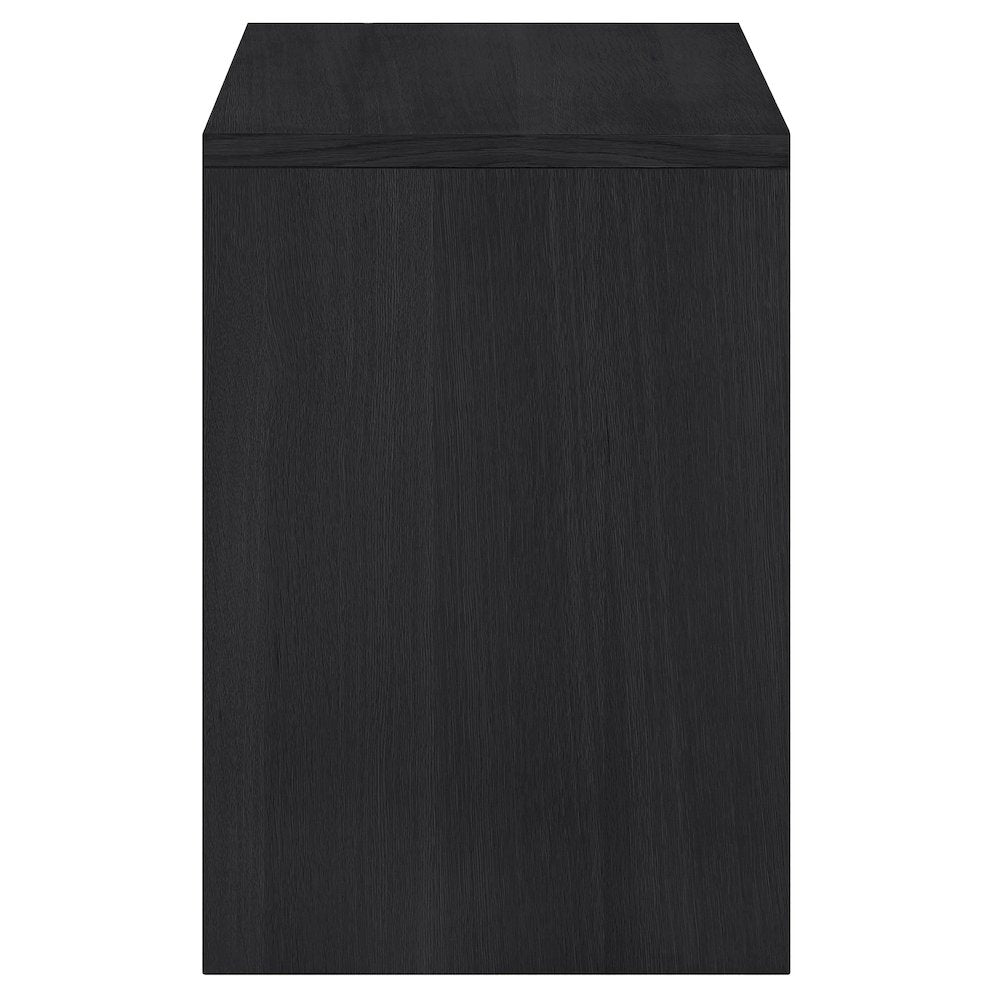 Vero Black Solid Wood And Oak Veneer Sideboard/Buffet