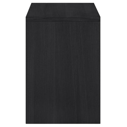 Vero Black Solid Wood And Oak Veneer Sideboard/Buffet