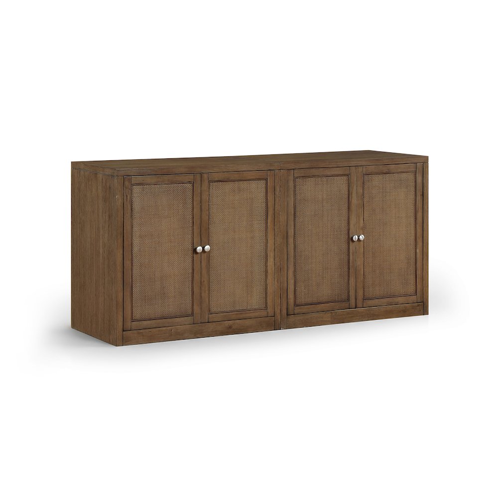 Vero Brown Solid Wood And Oak Veneer 2pc. Sideboard/Buffet