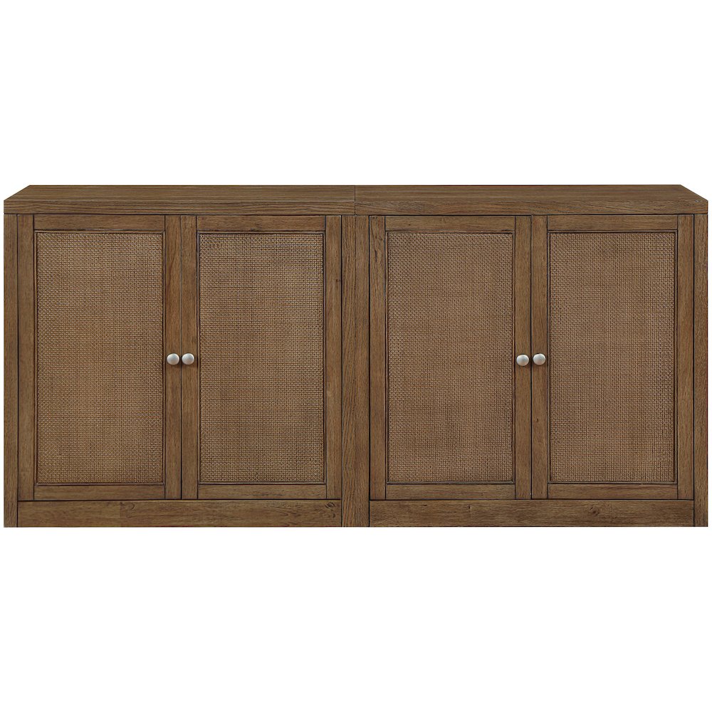 Vero Brown Solid Wood And Oak Veneer 2pc. Sideboard/Buffet